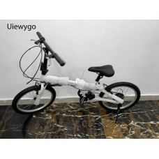 Uiewygo 20 Inch Folding Bike Foldable Bike For Adults，7-Speeds Shifter，Heavy Duty Folding Bikes For Adults Up to 220LBS - Steel Frame Foldable Bicycle，Folding Commuter Bike for Women/Men/Adult/Youth